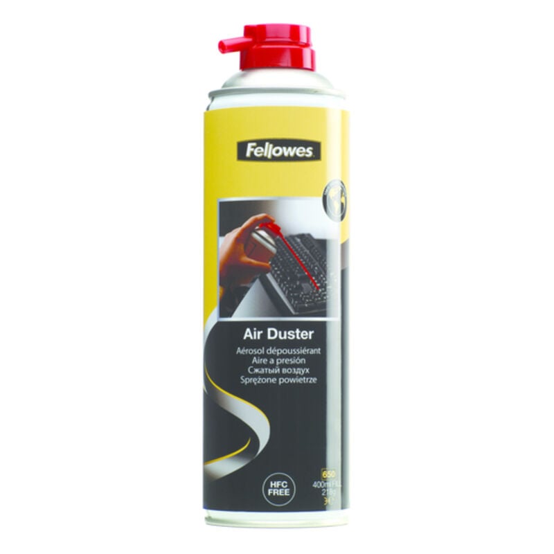 

Spray de aire a presión no inflamable turbo invertible 400ml - Fellowes