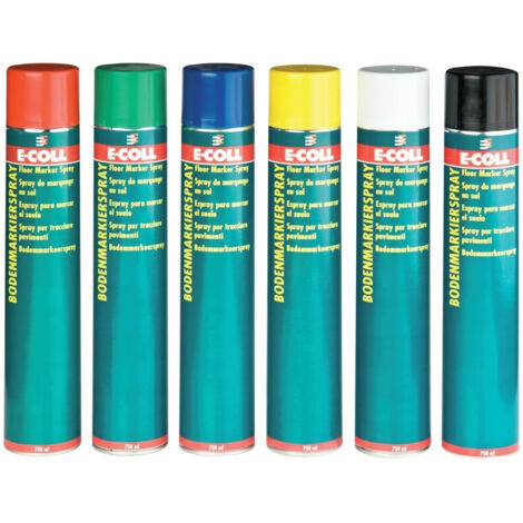 Spray de marquage au sol 750ml jaune E-COLL (Par 6)