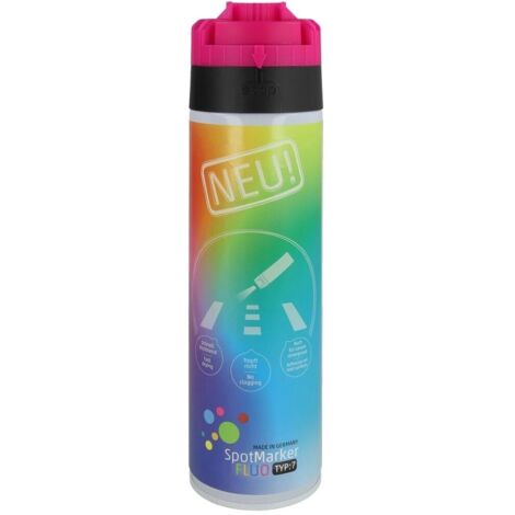 Spray de marquage chantier rose