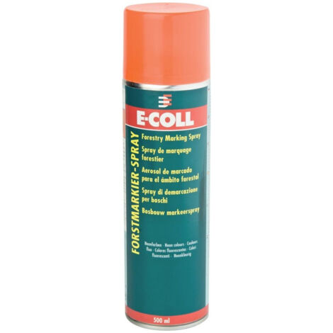 Spray de marquage forestier 500ml brillant rouge E-COLL (Par 6)