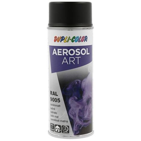 Spray de peinture en aérosol multicolore Art noir profond semi-mat RAL 9005 400 ml en spray