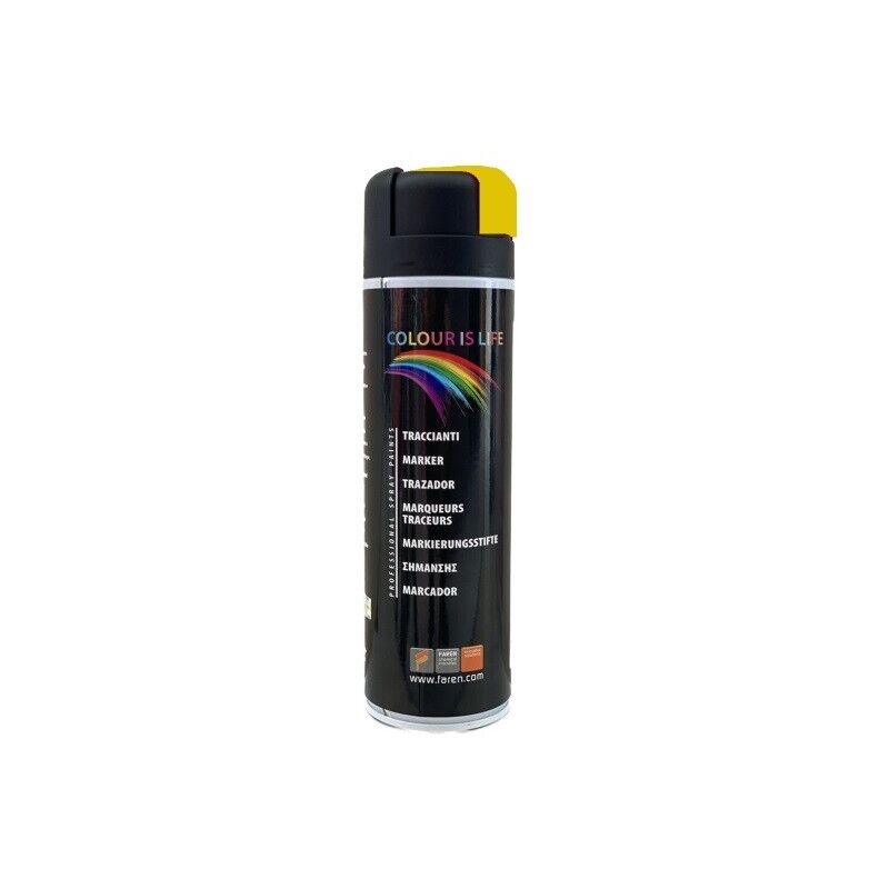 

Spray de pintura acrílica amarilla fluorescente 500 ml. ( 8VC500) - Faren