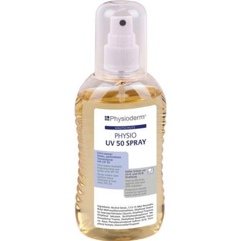 Spray de protection cutanée physio uv 50 spray 200 ml - 14055001 - Physioderm