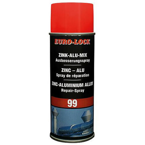 Spray de reparation mixte pour zinc/alu, spray de 400 ml, resistant à une temperature jusqu'à +500°C