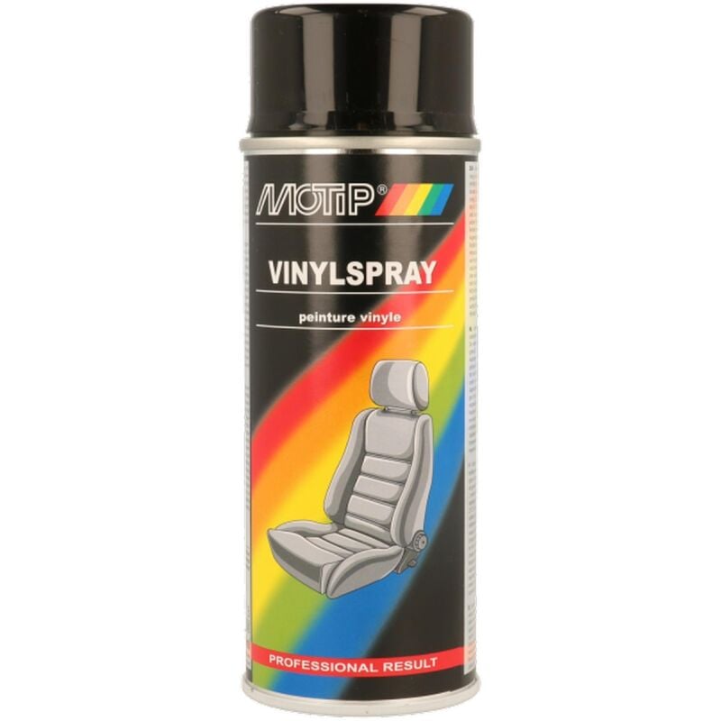 Spray De Reparation Noir Vinyl Cuir Et Synthetique 400ml Motip