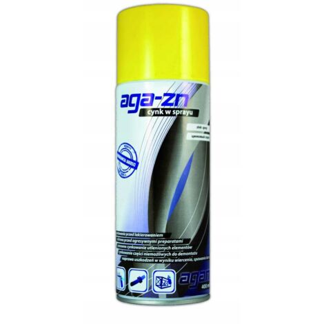 SPRAY DE ZINC AGA-ZN PREPARADO PARA LA PROTECCIÓN DE TUBERÍAS Y ROSCAS 400ML