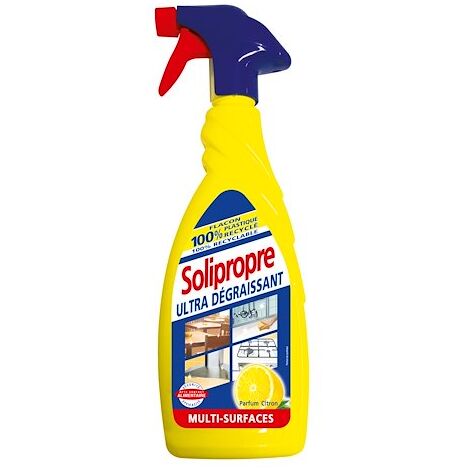 Spray dégraissant citron ultra efficace 650 ml – Nettoyage rapide sur toutes surfaces – Parfum agréable – Élimine salissures grasses
