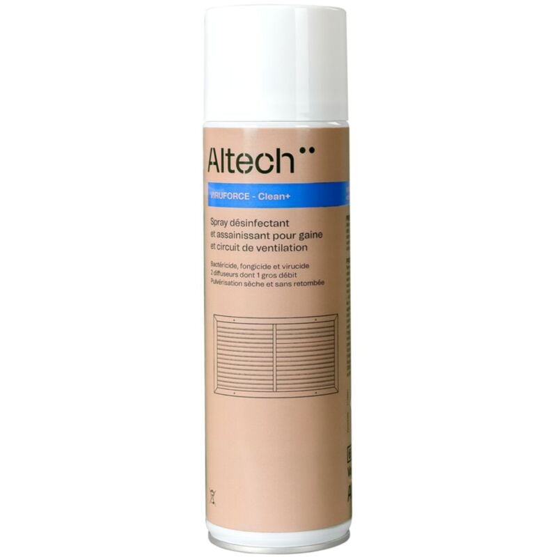Spray désinfectant et assainissant - pour gaine de ventilation - 500 ml Altech 4209467
