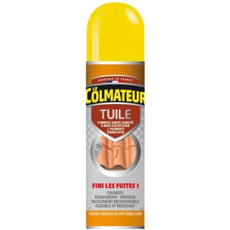 Spray d'étanchéité bitume 405ml – Répare fissures et failles – Pour toitures et tuiles – Application facile – Traite jusqu'à 3m² – Dhaze