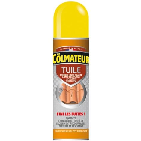 Colmateur tuile pour étanchéité toiture – Spray 405ml pour réparations tuiles et charpentes – Traite jusqu'à 3m² – Dhaze