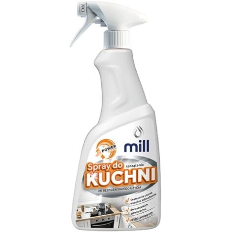 Spray detergente per la cucina Mill Clean, pulisce e si prende cura della cucina. 500 ml