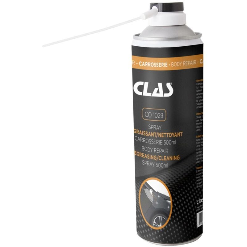 Spray dégraissant/nettoyant carrosserie 500ml - CO 1029 - CLAS Equipements
