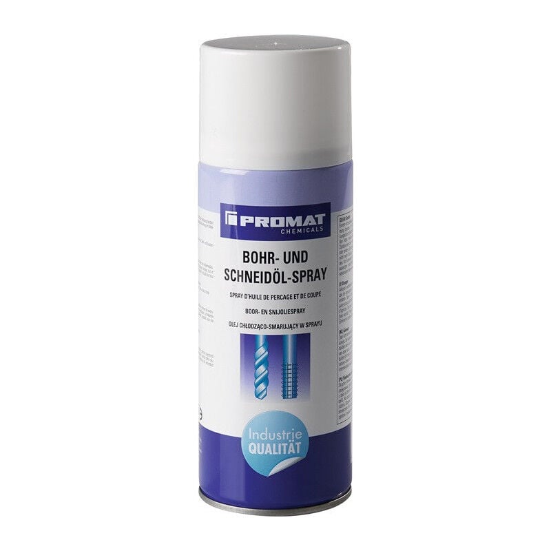 Spray d'huile de forage/de coupe 400 ml bombe aérosol PROMAT CHEMICALS (Par 12)
