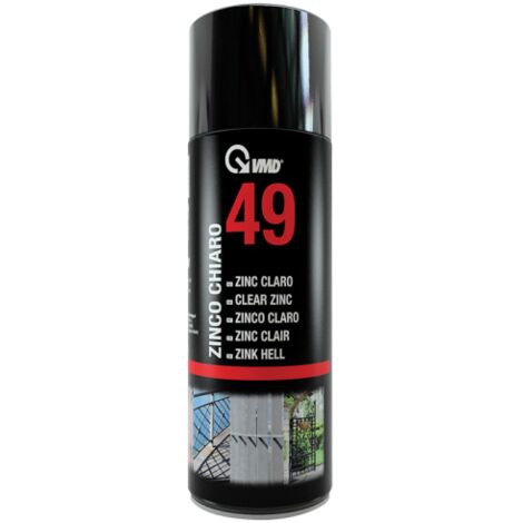 Spray galvanisé argent 400ml – Finition gris métallisé – Teneur en zinc élevée – Séchage rapide pour surfaces métalliques