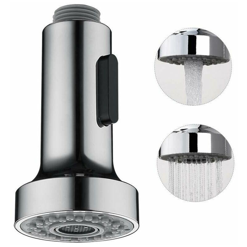 Spray Head for Kitchen Faucet 2 Modes Spray Head Kitchen Faucet Replacement Spray Head for Pull Out Kitchen Mixer Tap,Chrome ,G1/2'