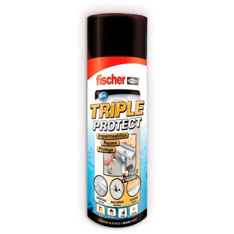 Spray imperméabilisant caoutchouc noir no more water 500ml 535747 fischer