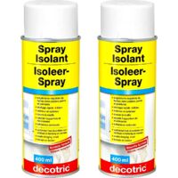 Spray isolant DECOTRIC neutralise taches d'humidité et nicotine BLANC - Pack x2  Conditionnement: 400 ml