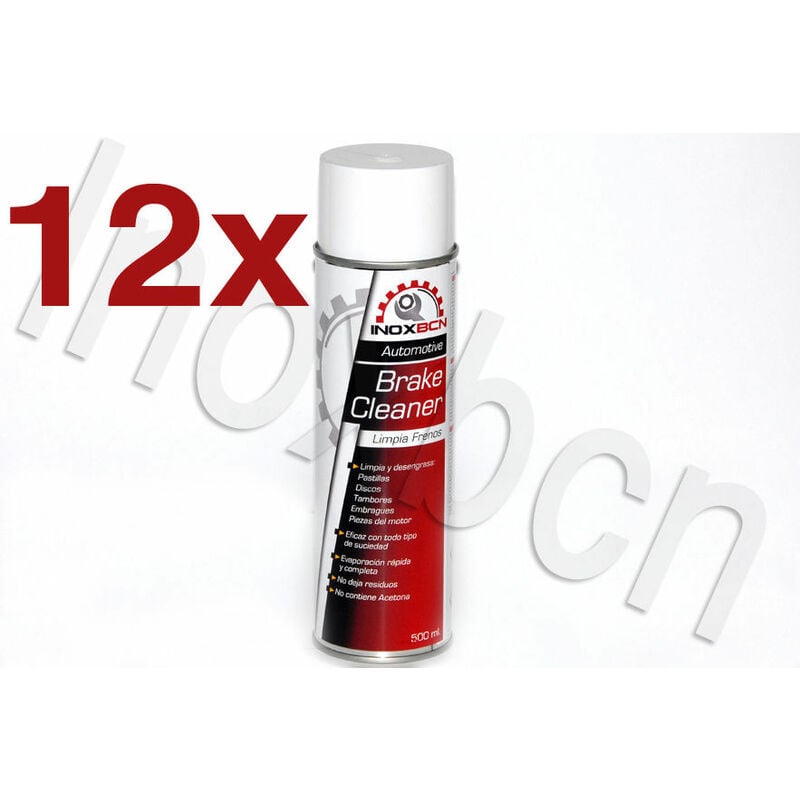 

spray limpia o limpiador de frenos de disco,tambor,pastillas,embragues 12 botes