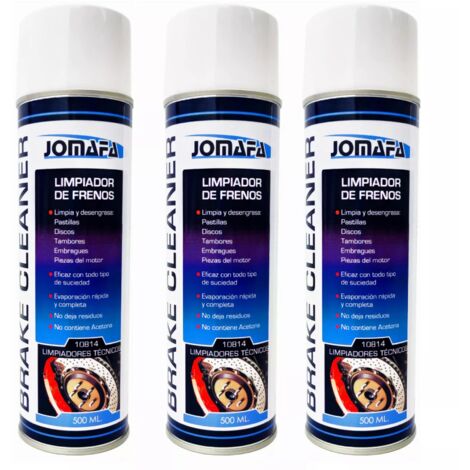 SPRAY LIMPIADOR DE FRENOS "LIMPIAFRENOS", 500ML, 3 BOTES