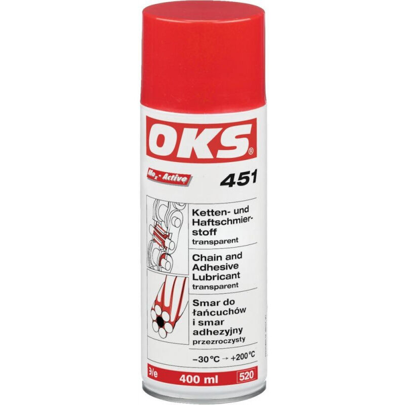 Spray lubrifiant adhésif chaîne 400ml oks 451 (Par 12)