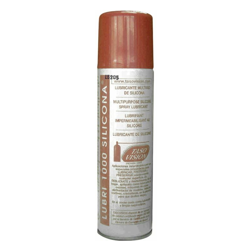 Tasovision - Spray lubrifiant au silicone polyvalent et non tachant, adapté aux fermetures éclair, rails, machines à coudre LUBRI1000-335