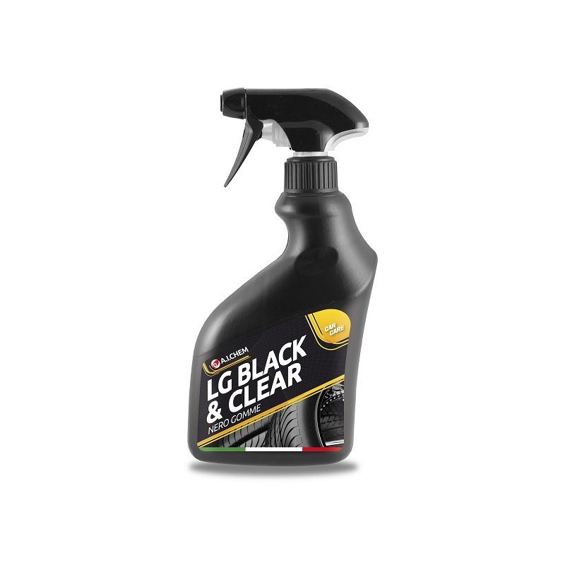 Image of LGV - Spray Lucidante Nero Gomme per Pneumatici Ruote Auto Macchina Camper 500 ml