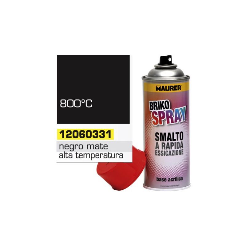 

Spray pintura resistente altas temperaturas negro mate 400 ml.