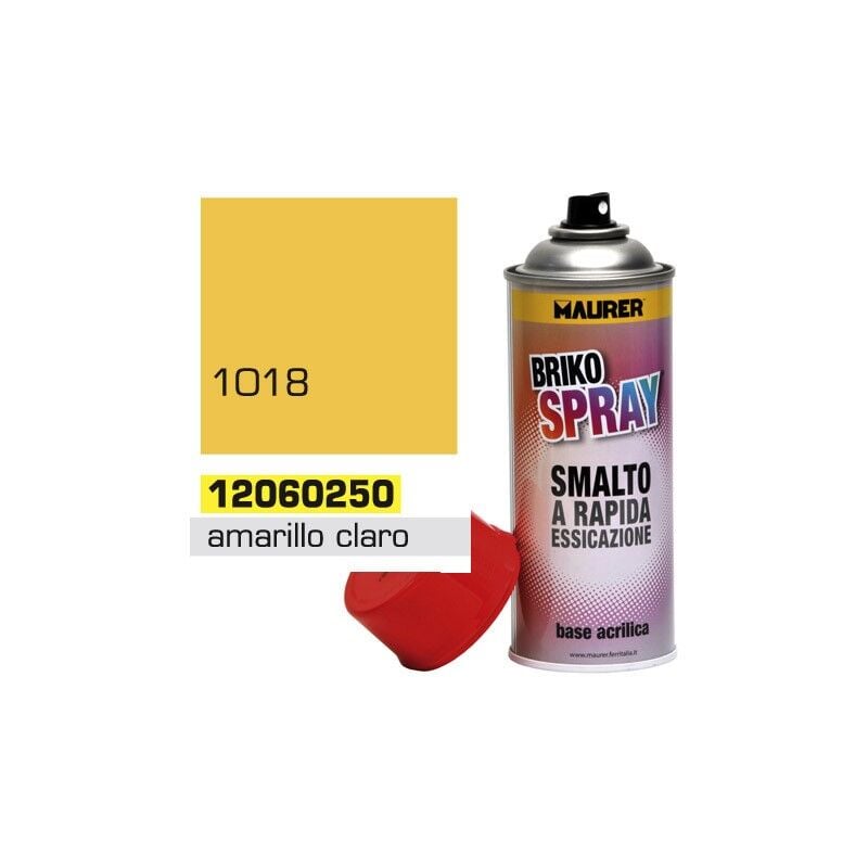 

Spray pintura amarillo claro zinc 400 ml.