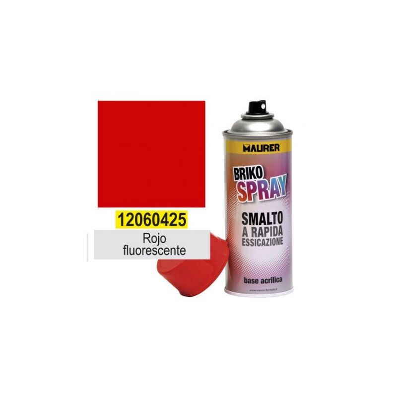 

Spray pintura rojo fluorescente 400 ml.