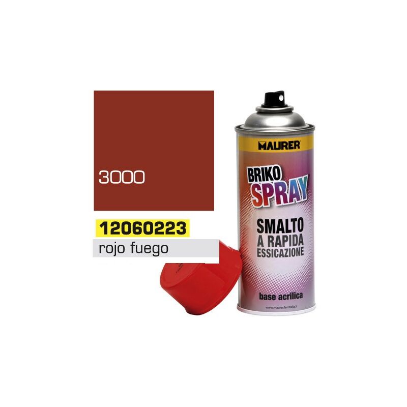 

Spray pintura rojo fuego 400 ml.