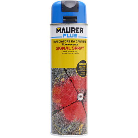 Spray Maurer traçage bleu fluorescent 500 ml