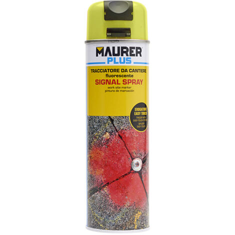 Spray Maurer traçage jaune fluorescent 500 ml