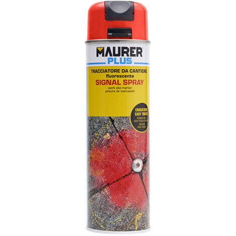 Spray Maurer traçage rouge fluorescent 500 ml