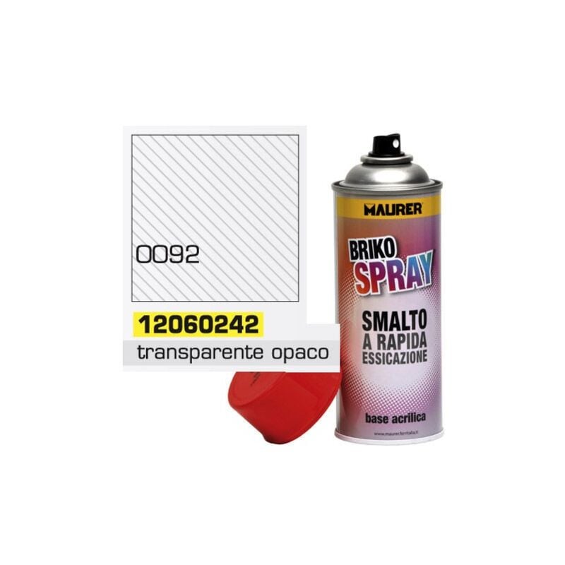 

Spray pintura transparente opaco mate 400 ml.