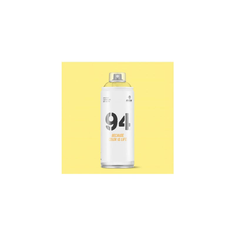 

Spray Montana 94 |Acabado Mate | Amarillo Fiesta 400ml - Montana Colors