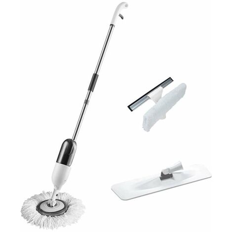 Spray Mop Multiuso in Microfibra - Bianco - 125 cm