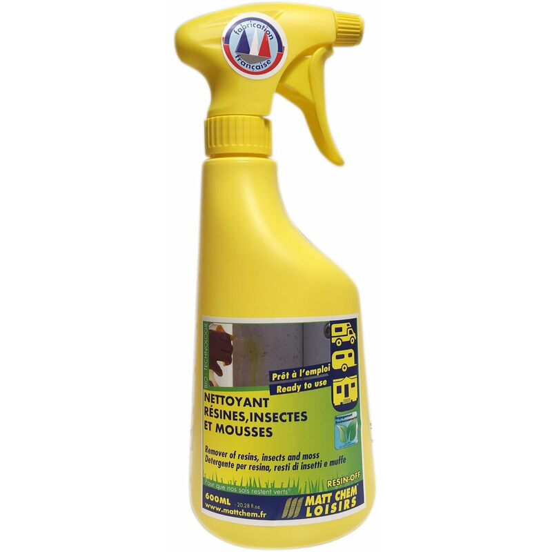 Spray nettoyant Resin-Off anti-résines et anti-insectes Matt Chem