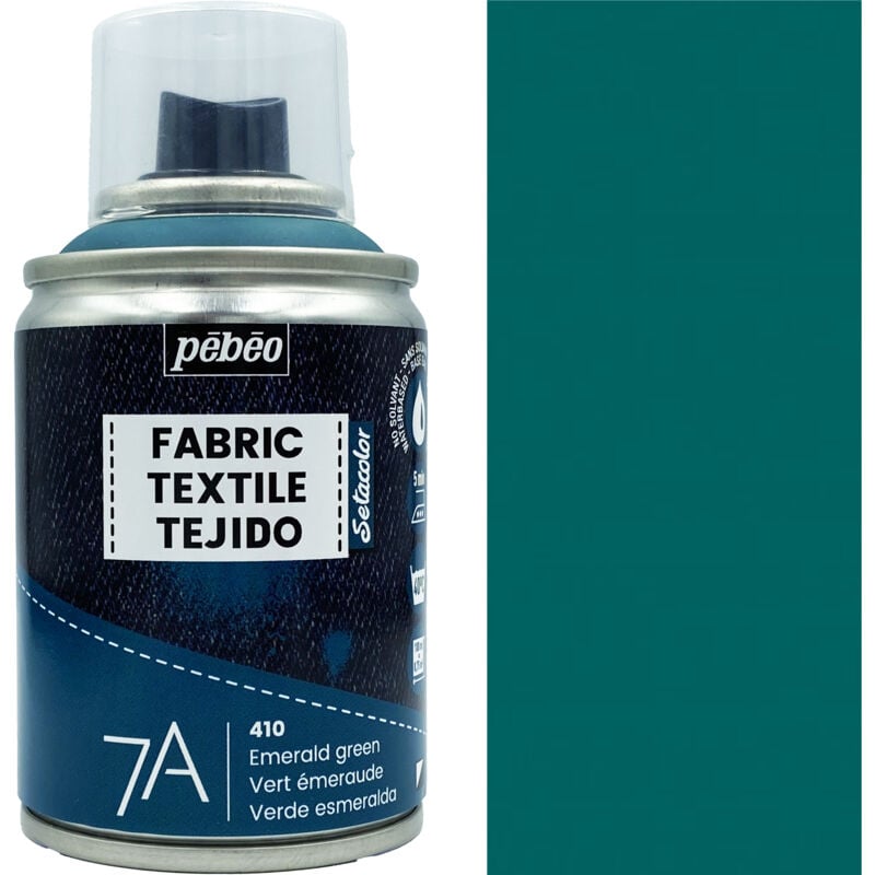 SPRAY Peinture textile Pébéo 7A VERT EMERALD 100ml textiles 410
