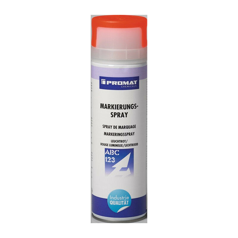 Image of Spray per marcatura rosso brillante Bomboletta spray da 500 ml PROMAT CHEMICALS (Per 6)