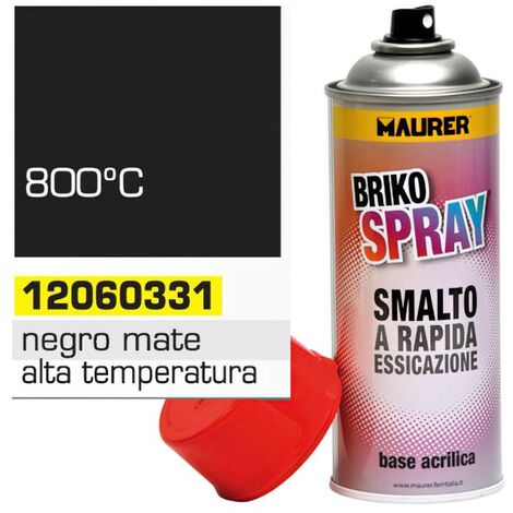 Spray pintura resistente altas temperaturas negro mate 400 ml.