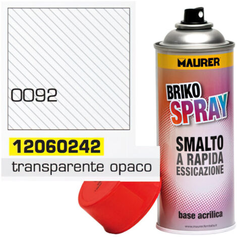 MAURER spray pintura transparente opaco mate 400 ml.