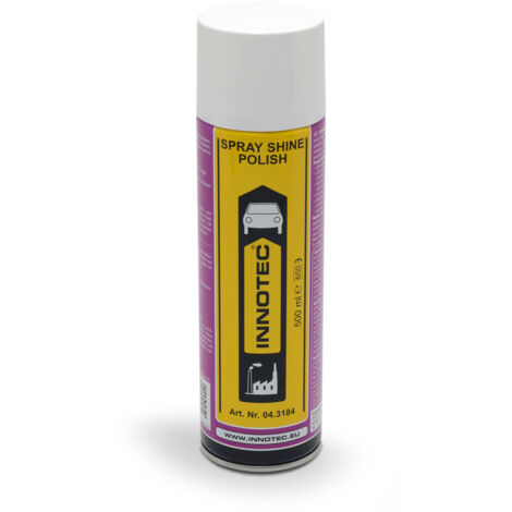 Spray polish de finition en bombe – Brillant et protection pour surfaces lisses – Application facile sans traces – Approuvé OEM – Innotec