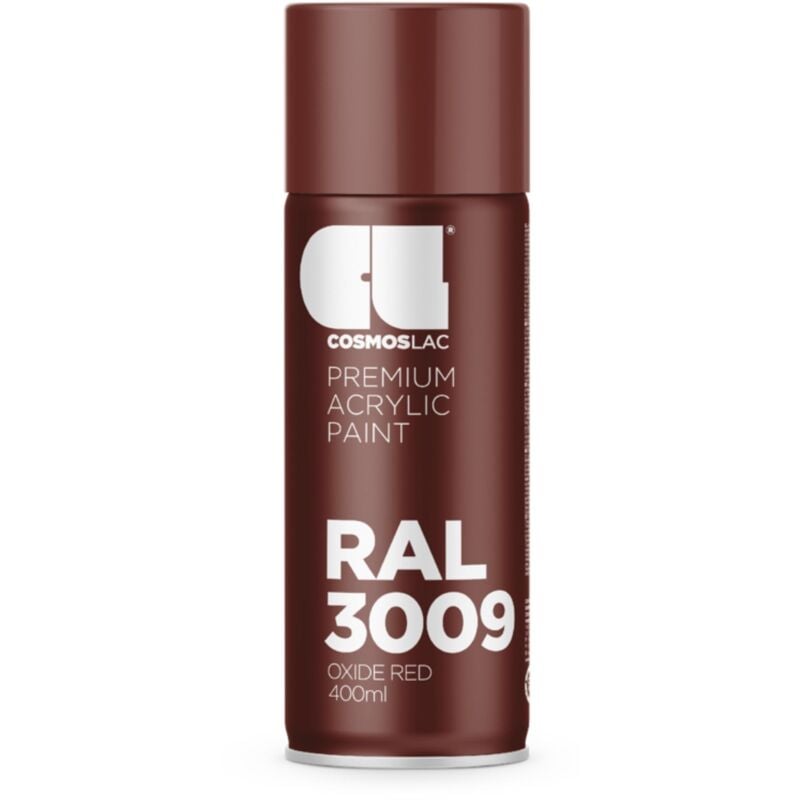 

SPRAY PREMIUM ACRYLIC BRILLANTE RAL 400 ML | RAL: RAL 3009 Rojo óxido - RAL 3009 Rojo óxido