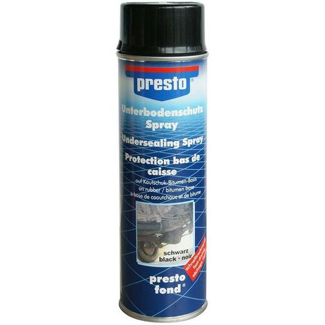 Spray Protezione Sottoscocca al Bitume NERO, 500ml, PRESTO, Duplicolor.