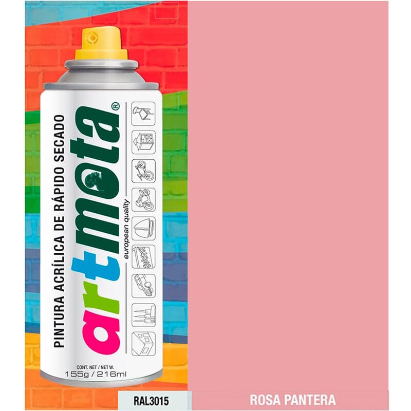 

Spray rosa pantera ral3015 216 ml mota la21 - Mota Herramientas