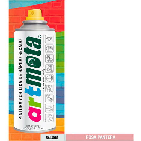 main image of "MOTA HERRAMIENTAS Spray rosa pantera ral3015 216 ml mota la21"