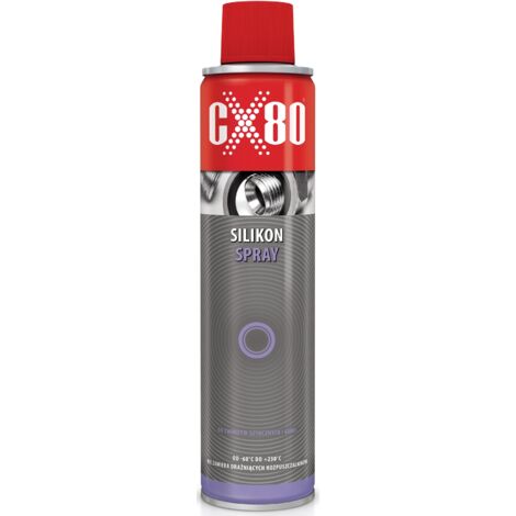 Spray siliconico CX80 per guarnizioni in plastica e gomma, 300 ml