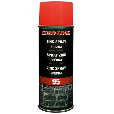 Spray spécial zinc 400 ml résistant à une T° jusqu'a +500°C env. 95% de zinc dans film sec