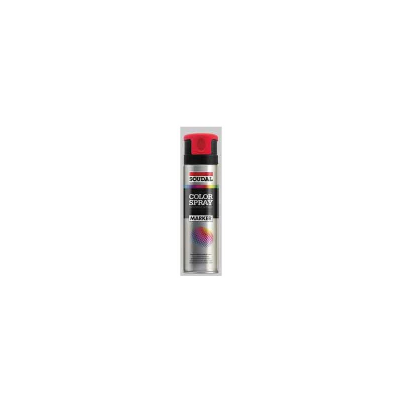 Image of Spray tracciante fluorescente soudal ml 500 Rosso