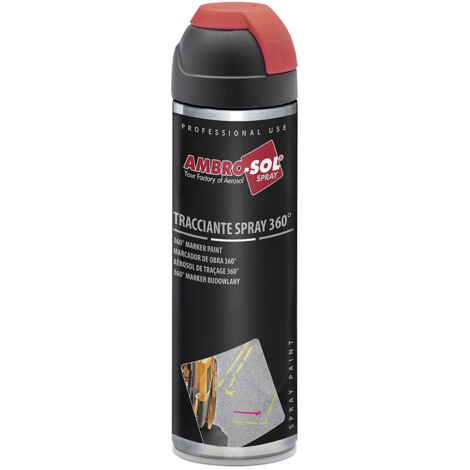SPRAY TRAZADOR MARKING PAINT ROJO 500ml. TRIP-A-CAP EXTRA